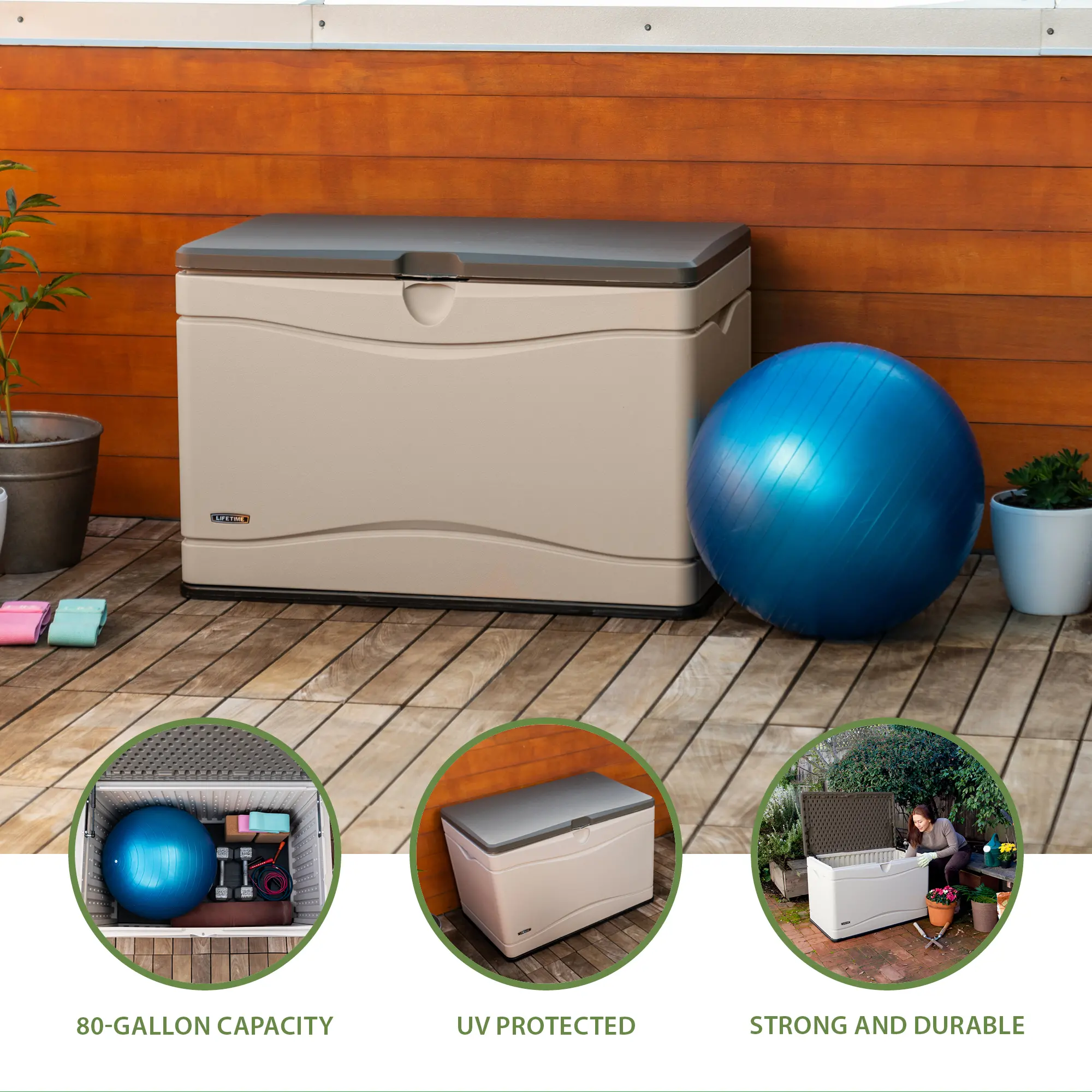 60103 Lifetime 80 Gallon Outdoor Storage Box-7