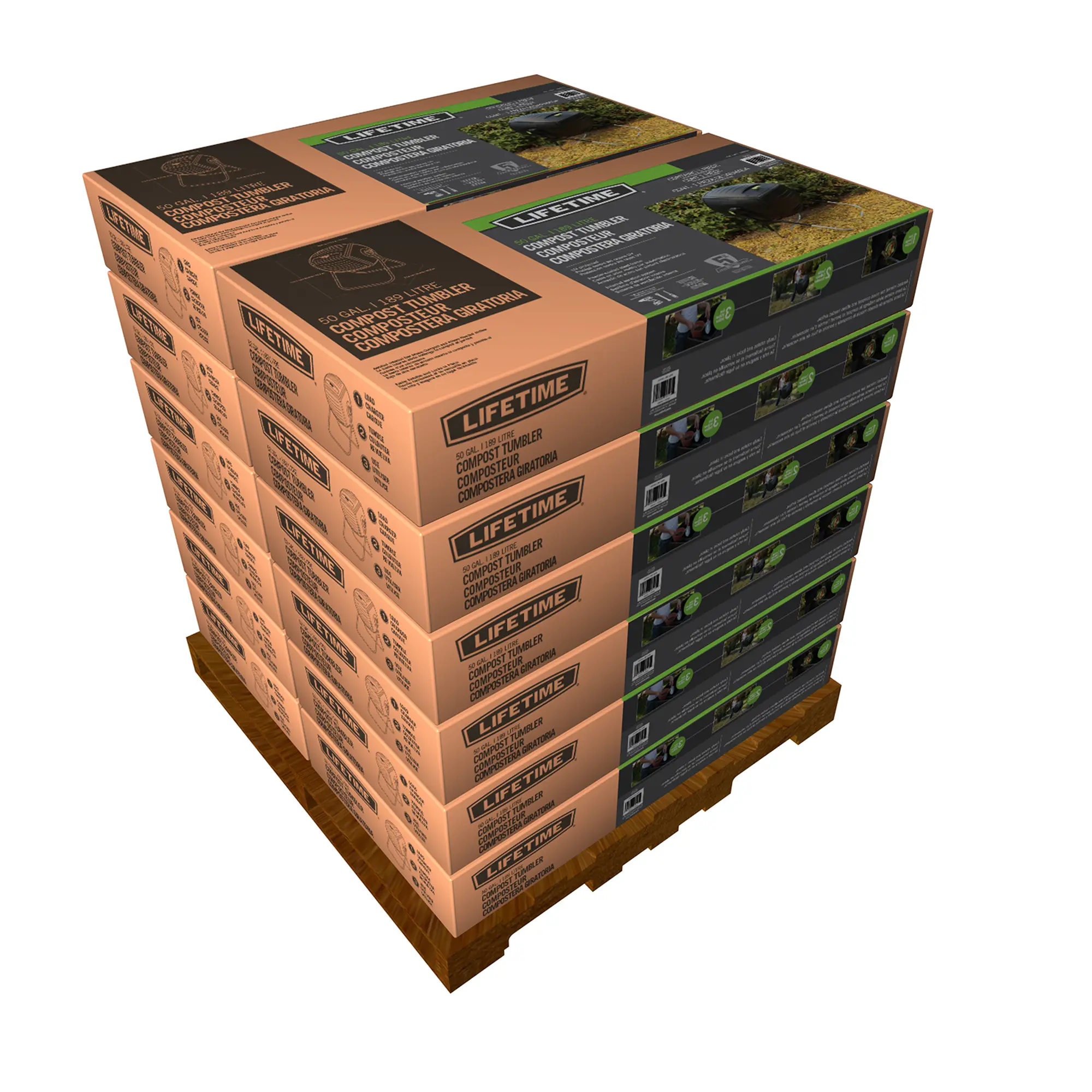  Lifetime Products 50 Gallon Compost Tumbler-6