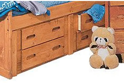 Rustic Cinnamon 4-Drawer Under-Bed Dresser - Palomino-1