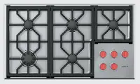 CG365P/S Wolf 36 Inch Professional Gas Cooktop - Stainless Steel