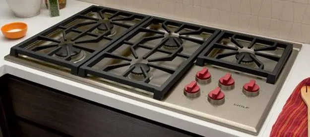 CG365P/S Wolf 36 Inch Professional Gas Cooktop - Stainless Steel-3