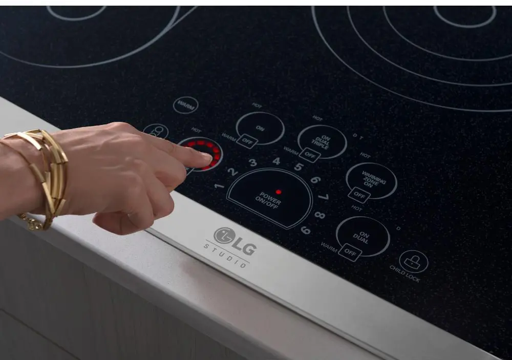LSCE305ST LG Studio 30 Inch Smoothtop Electric Cooktop - Stainless Steel-3