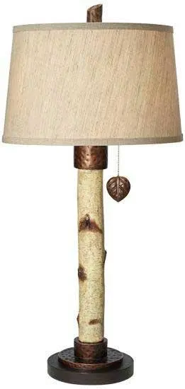 Natural Birch Tree Table Lamp-1