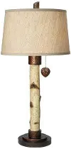 Natural Birch Tree Table Lamp