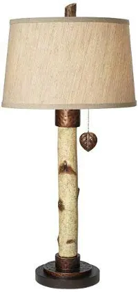 Natural Birch Tree Table Lamp