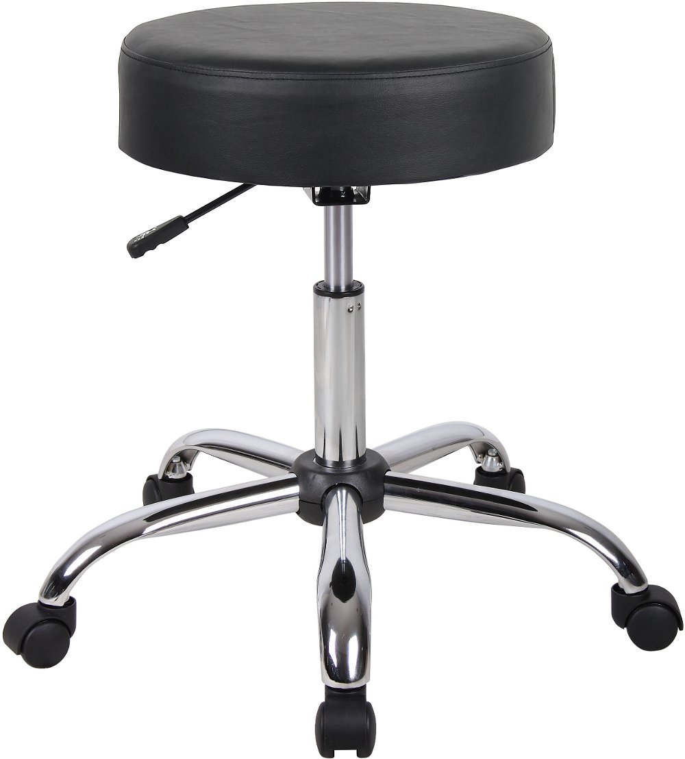 Black Medical Office Chair Stool