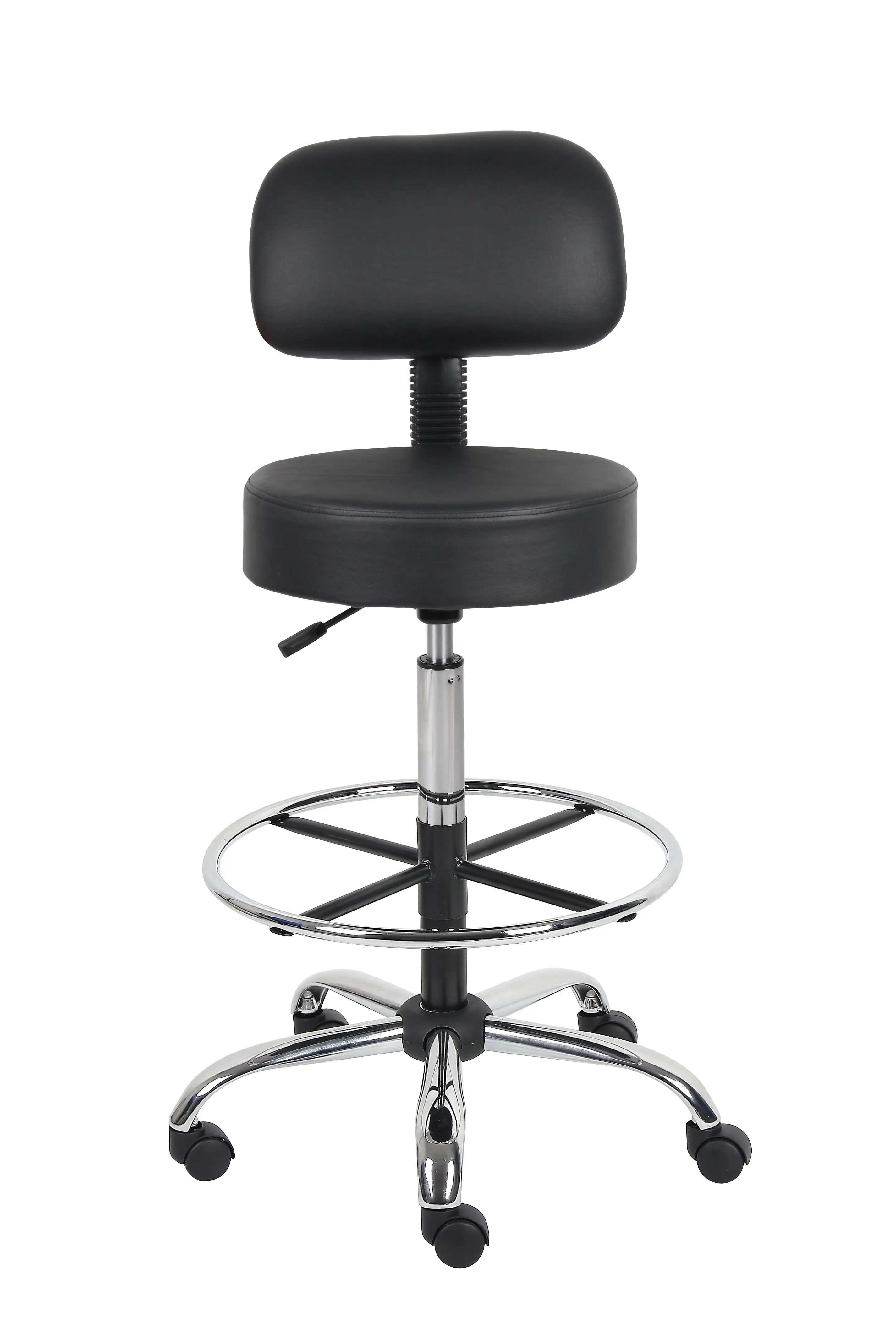 Black Tall Medical Draft Stool-1