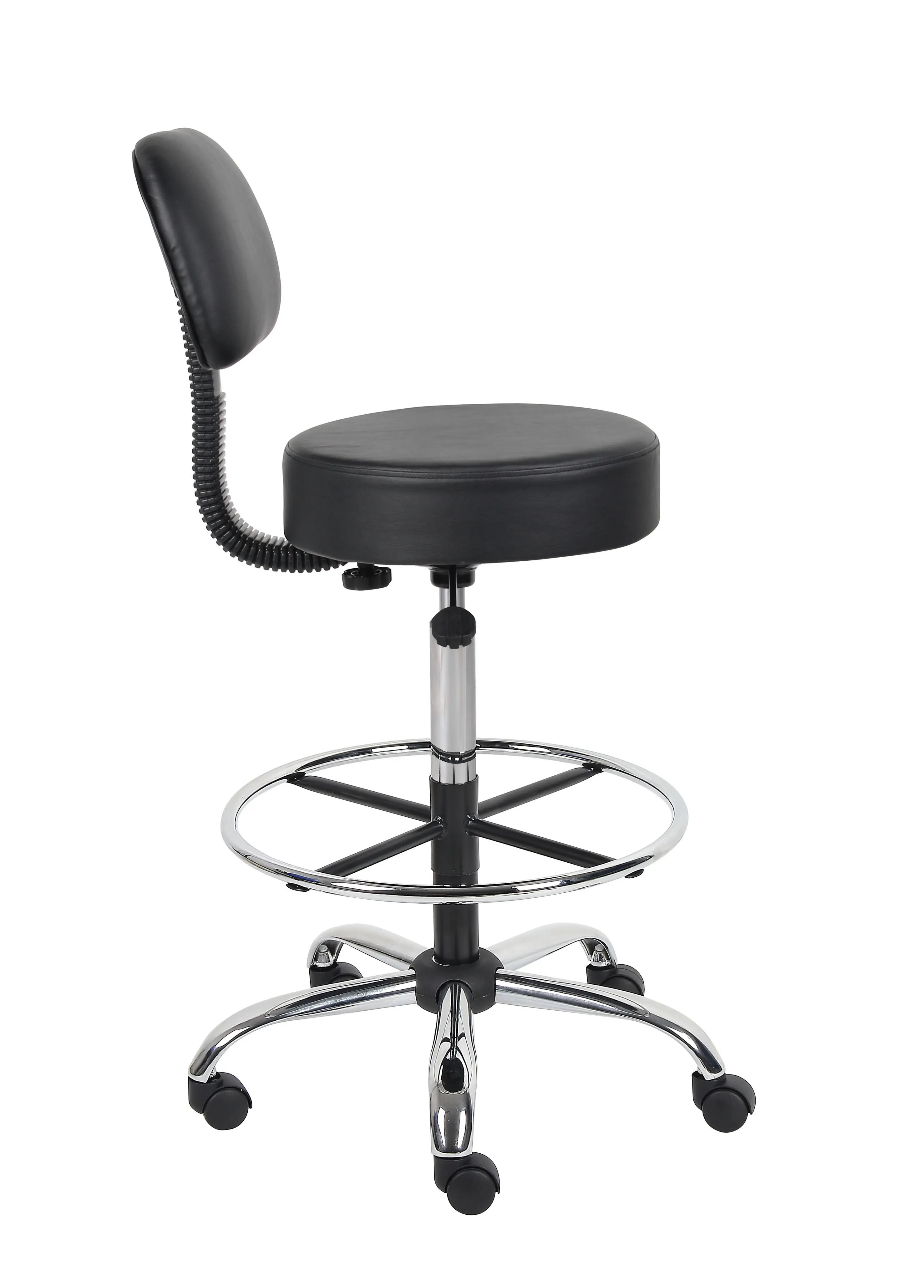 Black Tall Medical Draft Stool-2