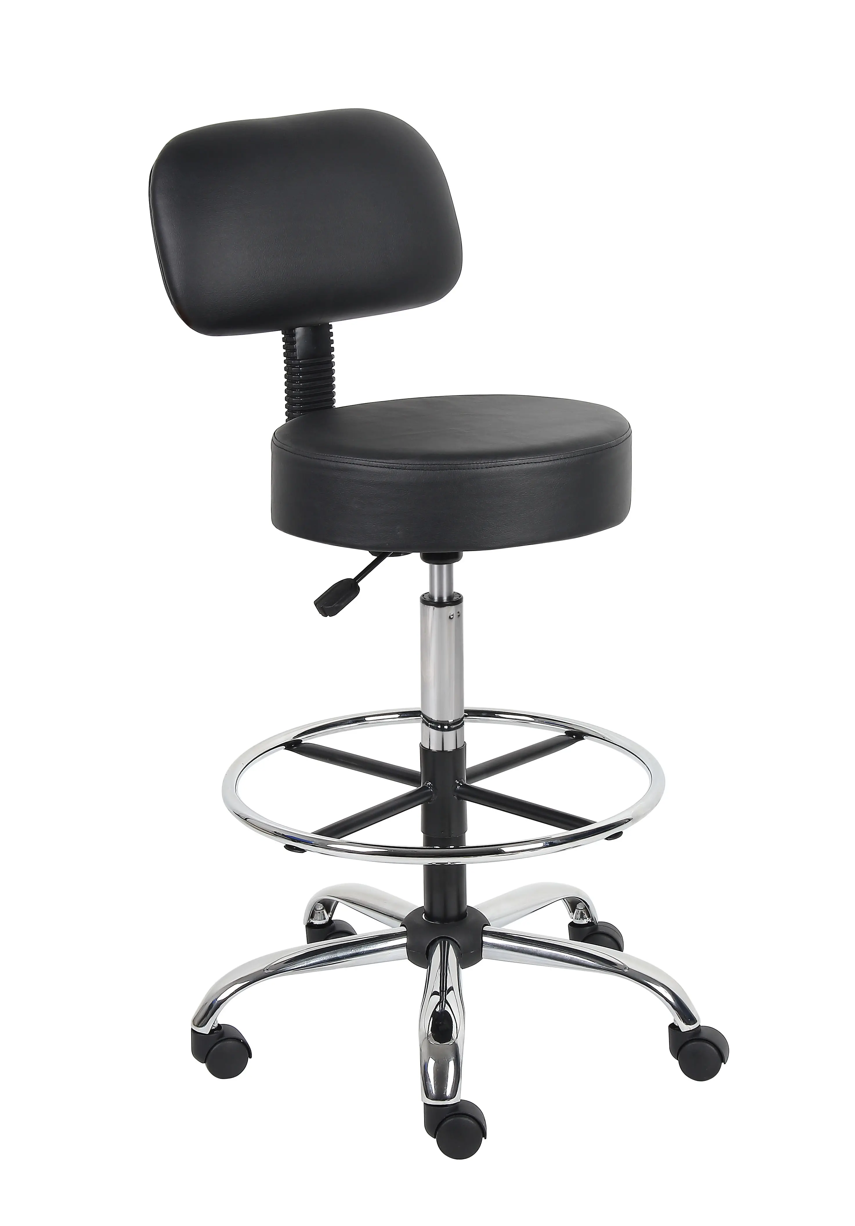 Black Tall Medical Draft Stool-3
