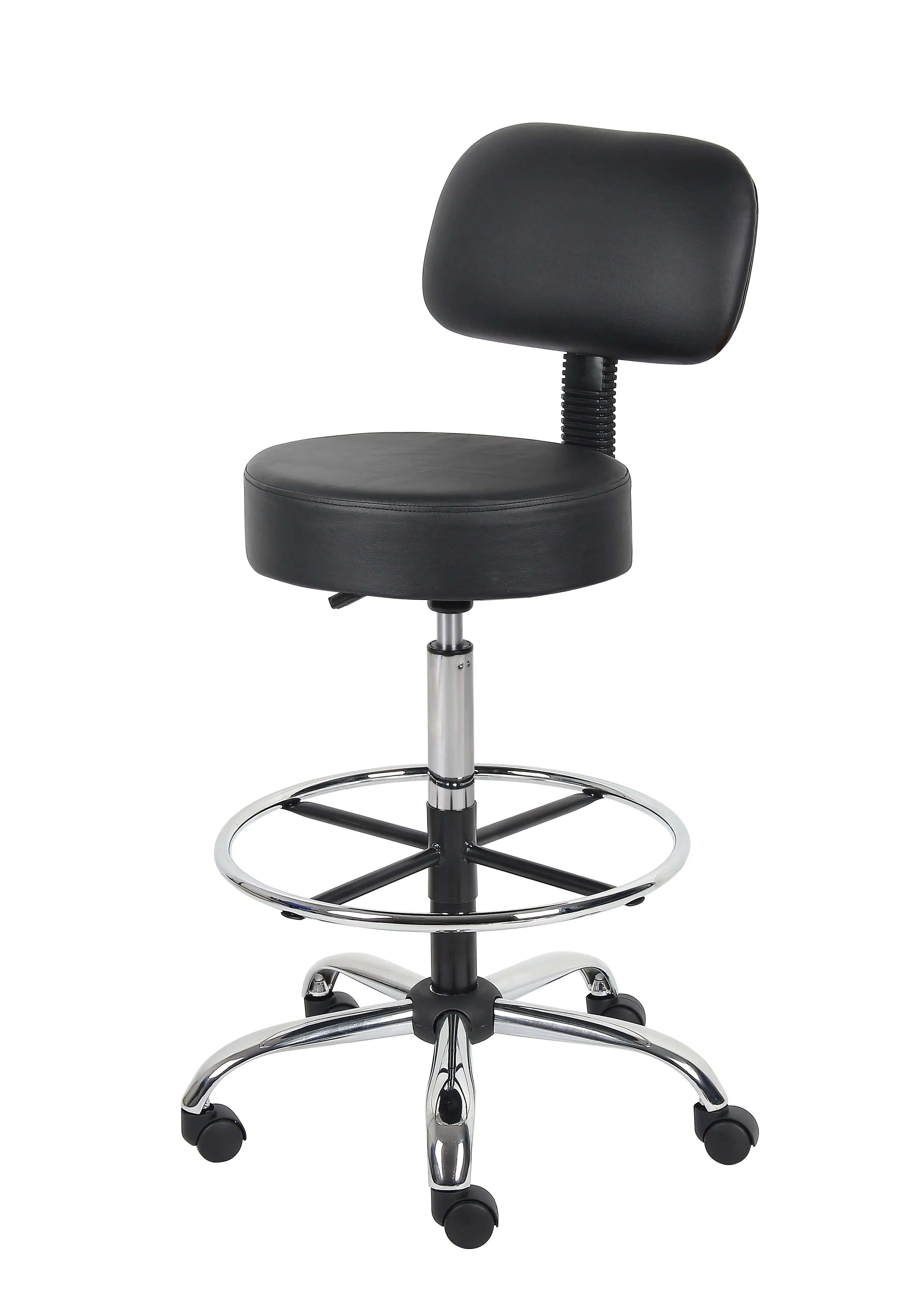 Black Tall Medical Draft Stool-4