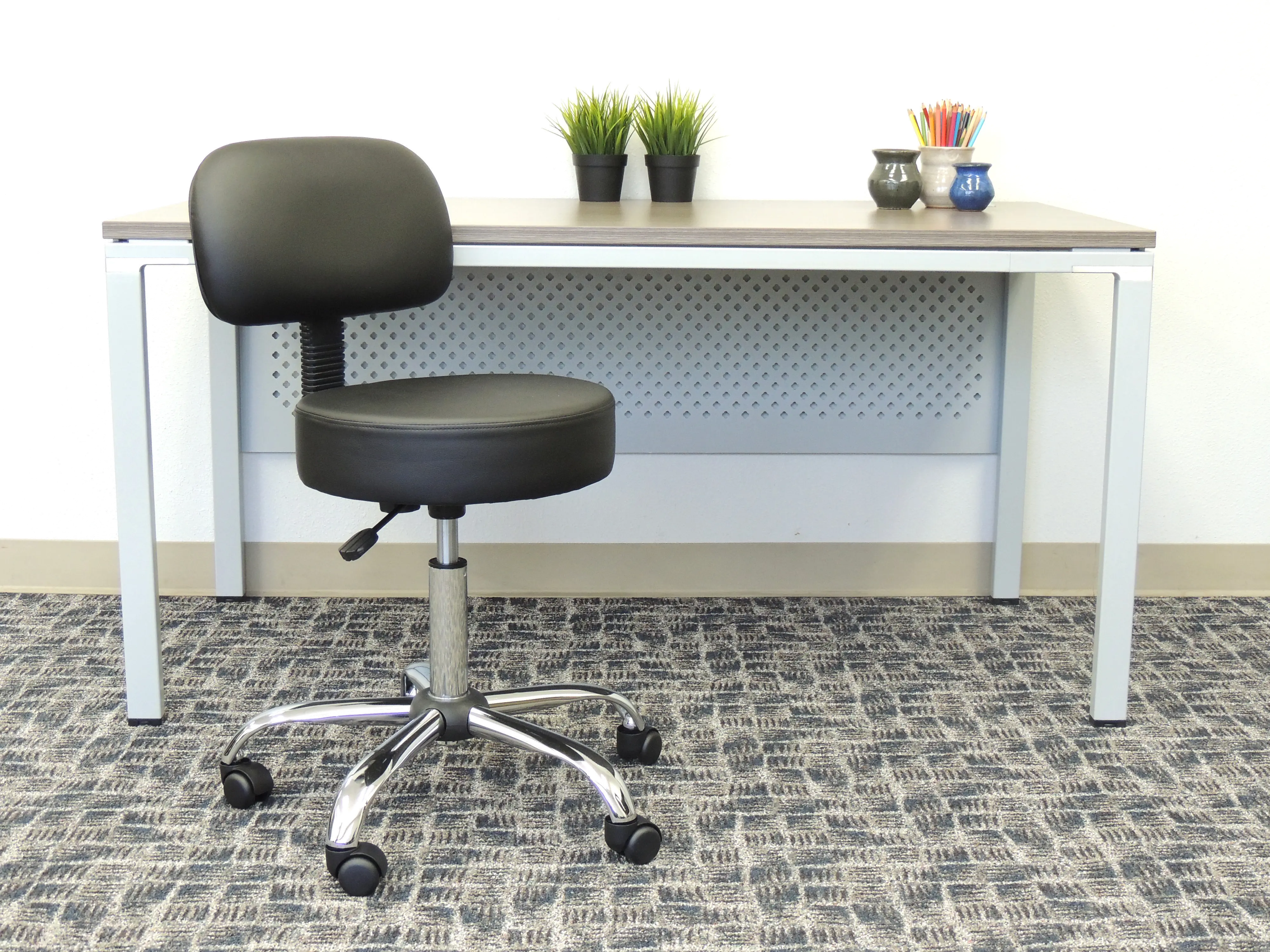 Black Medical and Office Draft Chair-2