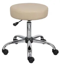 Beige Medical Office Chair Stool