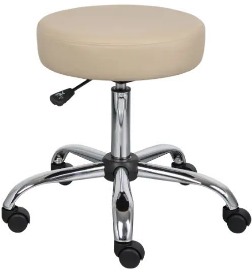 Beige Medical Office Chair Stool-3