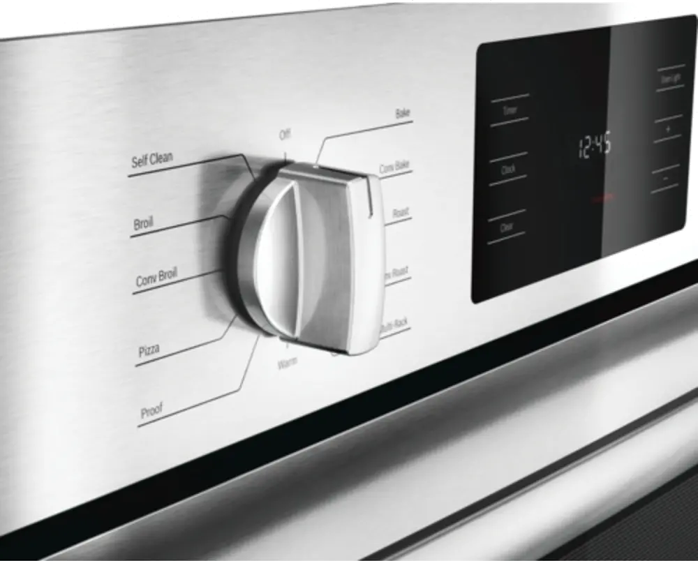 HBL5451UC Bosch 4.6 cu ft Single Wall Oven - Stainless Steel 30 Inch-3