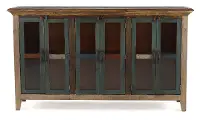 Antique Multi Colored Pine Console