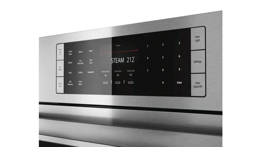HSLP451UC Bosch 1.4 cu ft Single Wall Steam Oven - Stainless Steel 30 Inch-3