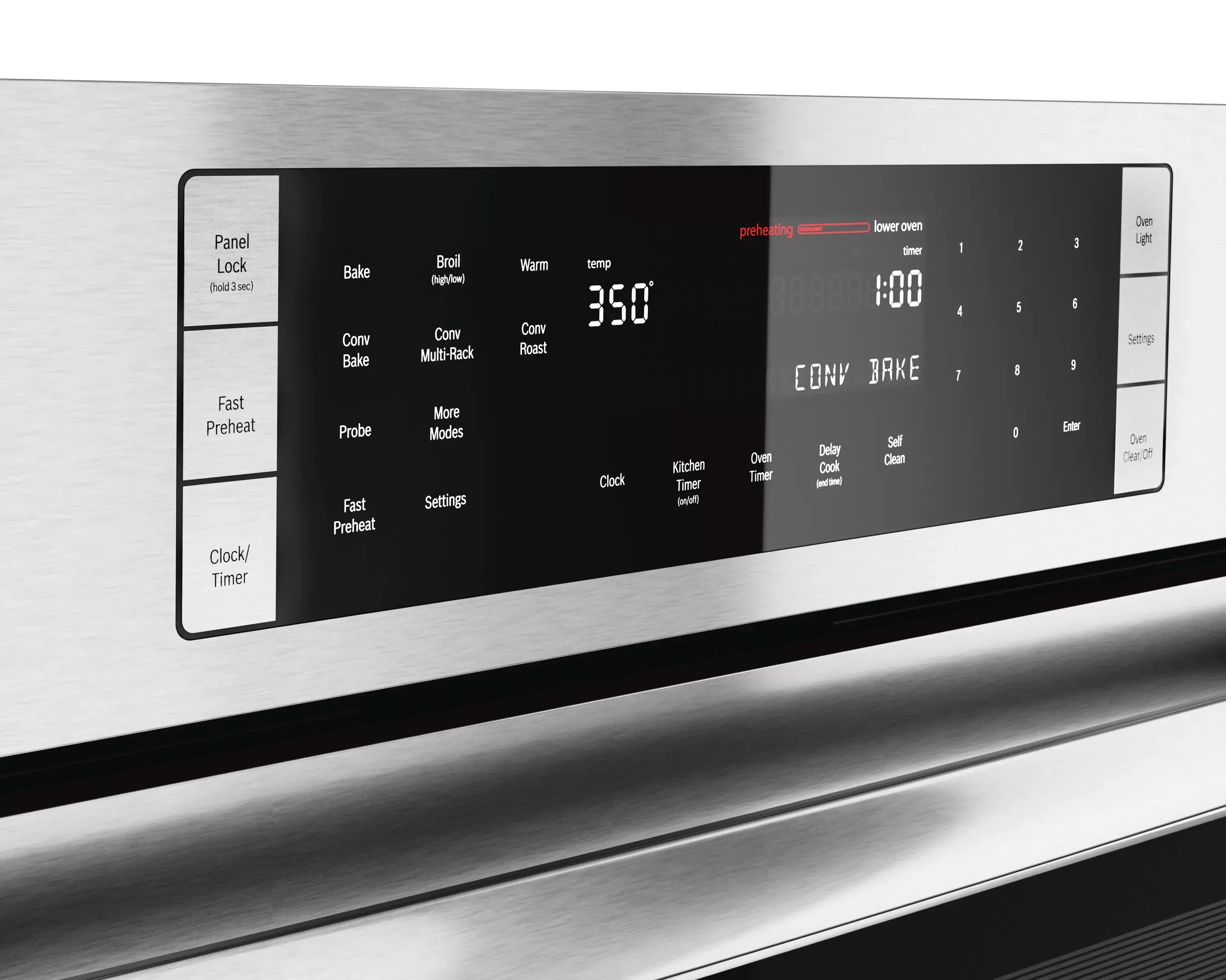 HBL8651UC Bosch 9.2 cu ft Double Wall Oven - Stainless Steel 30 Inch-3