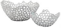 10  White Nettie Ceramic Bowl