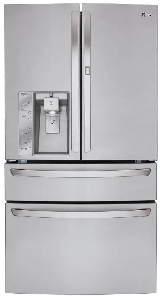 LMXS30776S LG 29.7 cu ft 4 Door French Door-in-Door Refrigerator - 36 W Stainless Steel-1