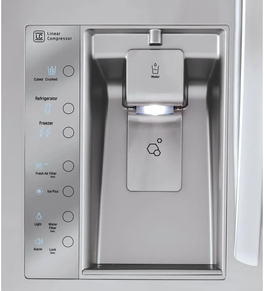 LMXS30776S LG 29.7 cu ft 4 Door French Door-in-Door Refrigerator - 36 W Stainless Steel-2