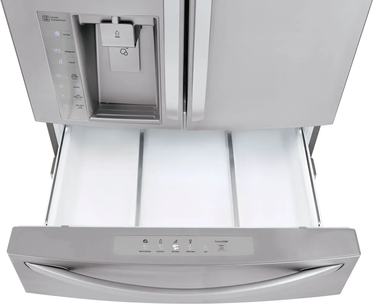 LMXS30776S LG 29.7 cu ft 4 Door French Door-in-Door Refrigerator - 36 W Stainless Steel-8