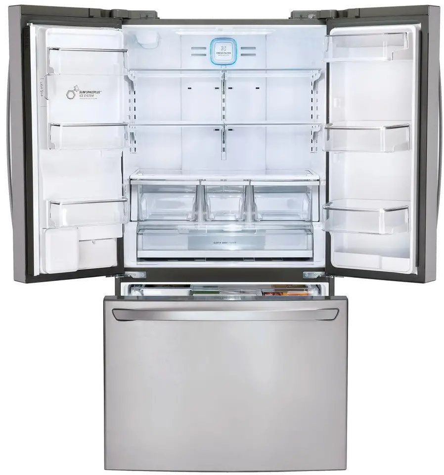 LFXC24726S LG Counter Depth French Door Refrigerator - 23.7 cu. ft., 36 Inch Stainless Steel-1