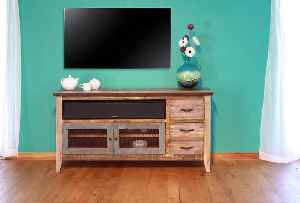 Antique Pine 62" TV Stand