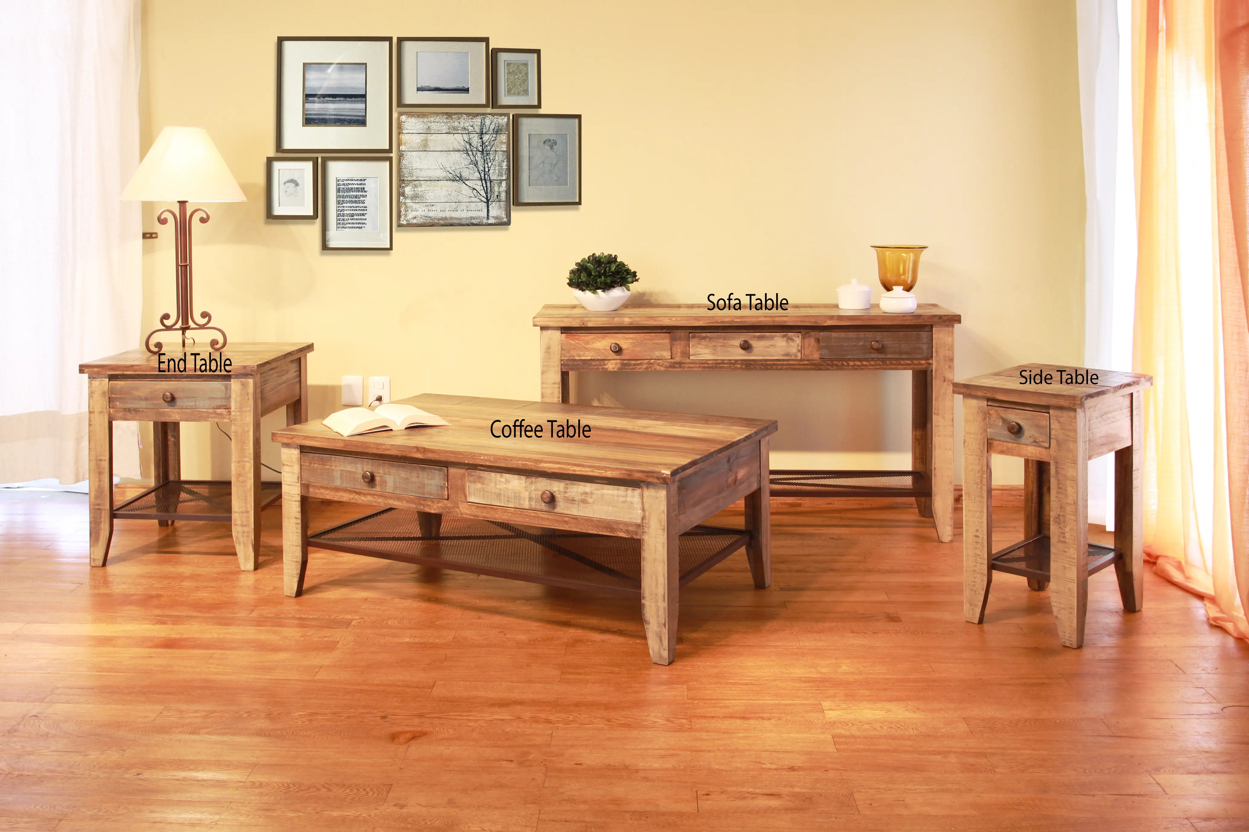 Tanmeron Brown Coffee Table-8