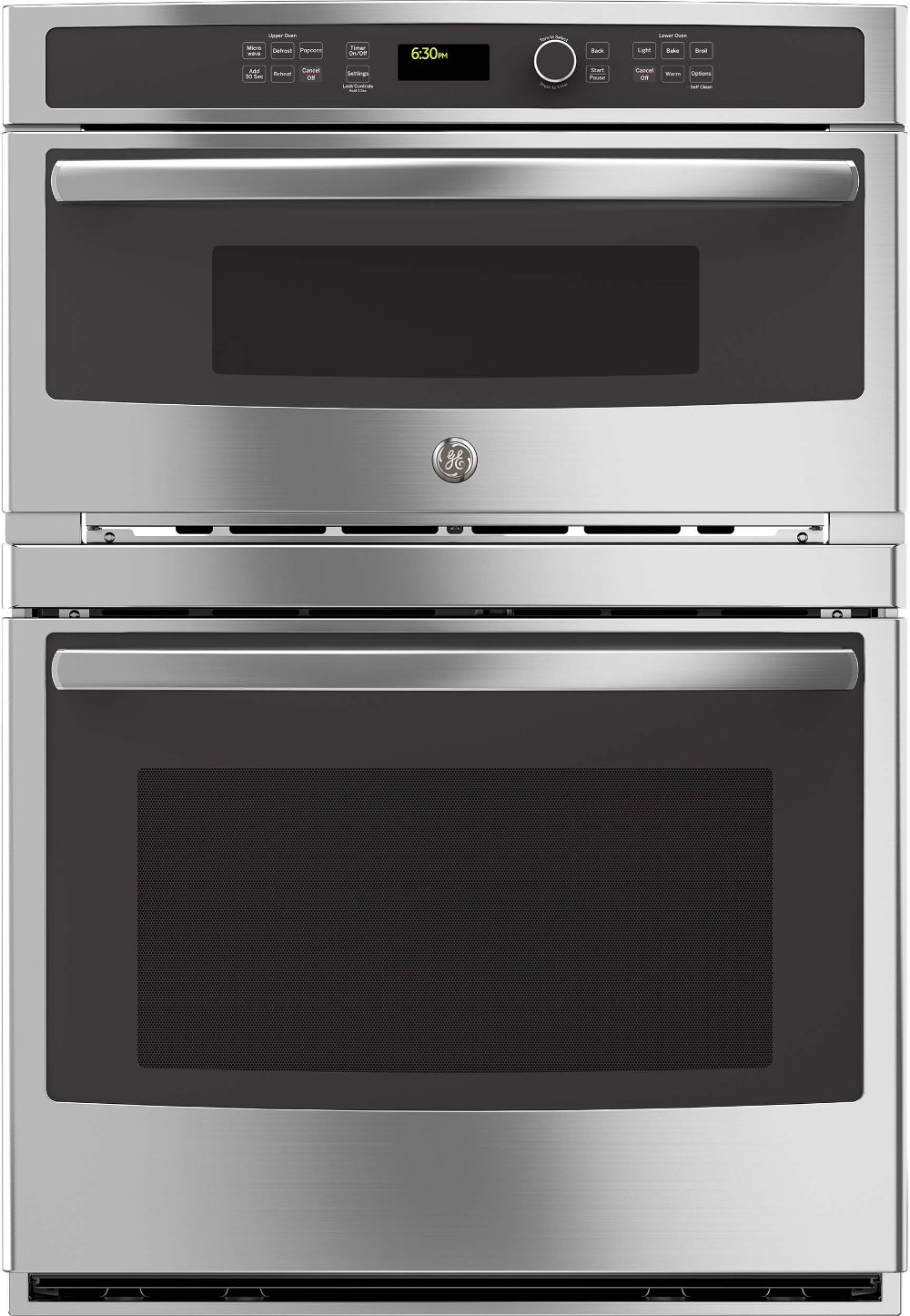 GE 6.7 cu ft Combination Wall Oven - Stainless Steel 30 Inch