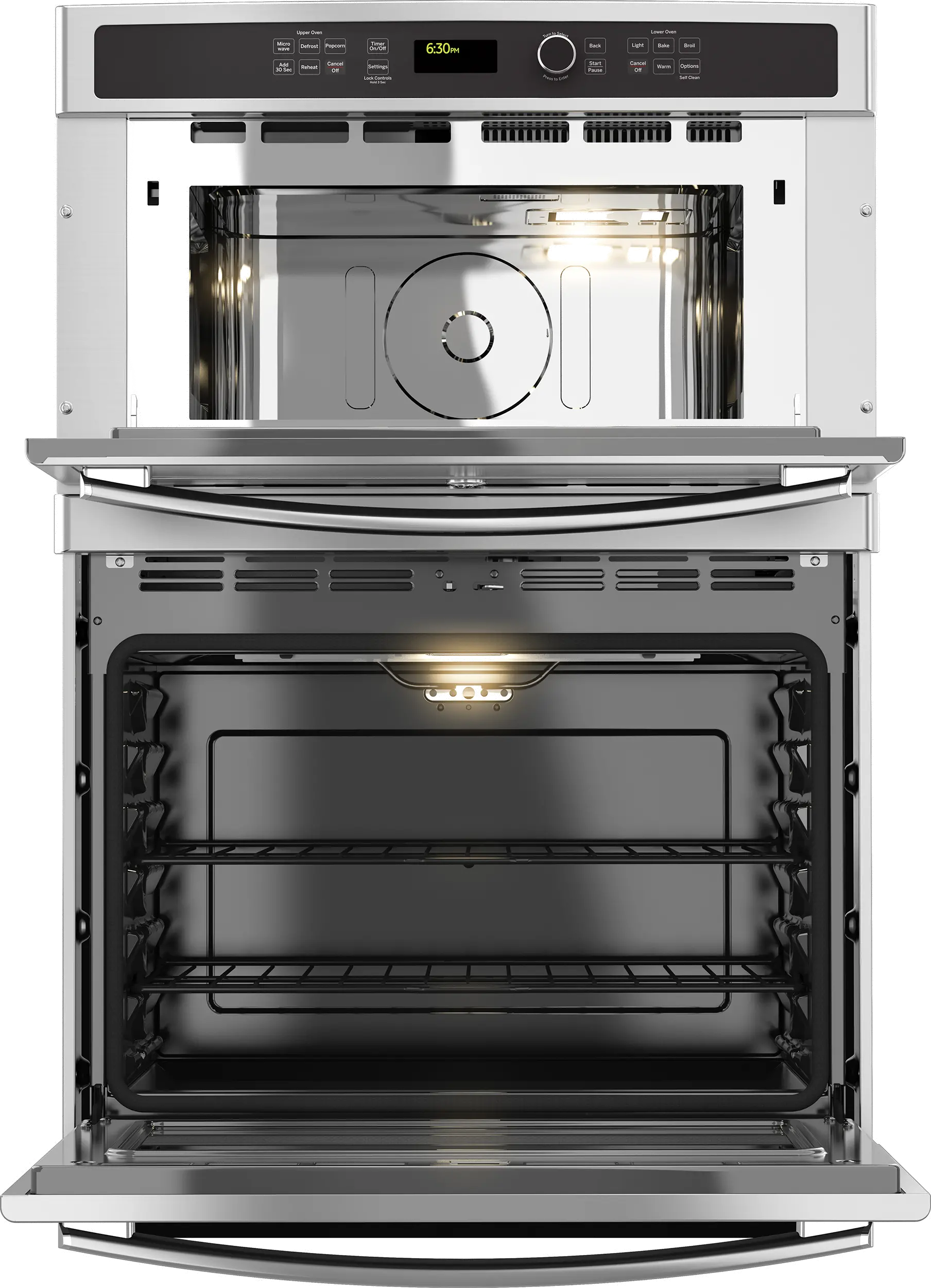 JT3800SHSS GE 6.7 cu ft Combination Wall Oven - Stainless Steel 30 Inch-4
