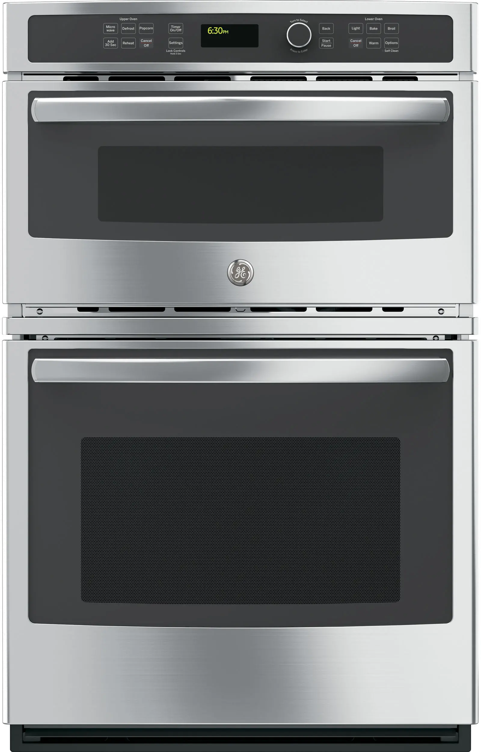 JK3800SHSS GE 6 cu ft Combination Wall Oven - Stainless Steel 27 Inch-1