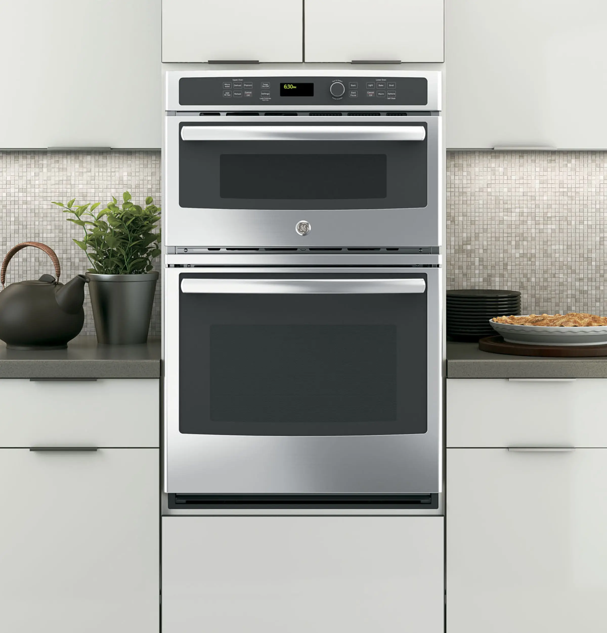JK3800SHSS GE 6 cu ft Combination Wall Oven - Stainless Steel 27 Inch-2