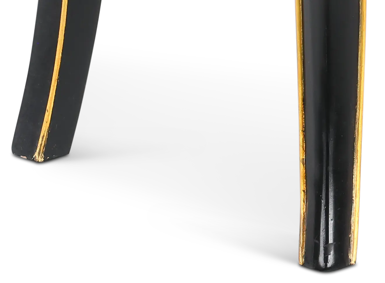 Black and Gold Console Table with Burnished Gold Accents-6