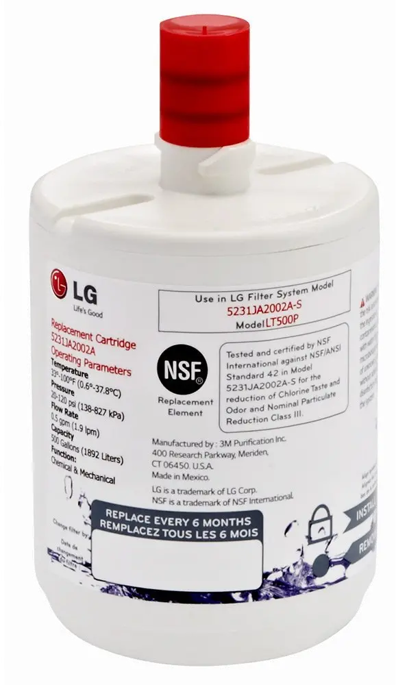 LT500PC LG Refrigerator Water Filter LT500P-2