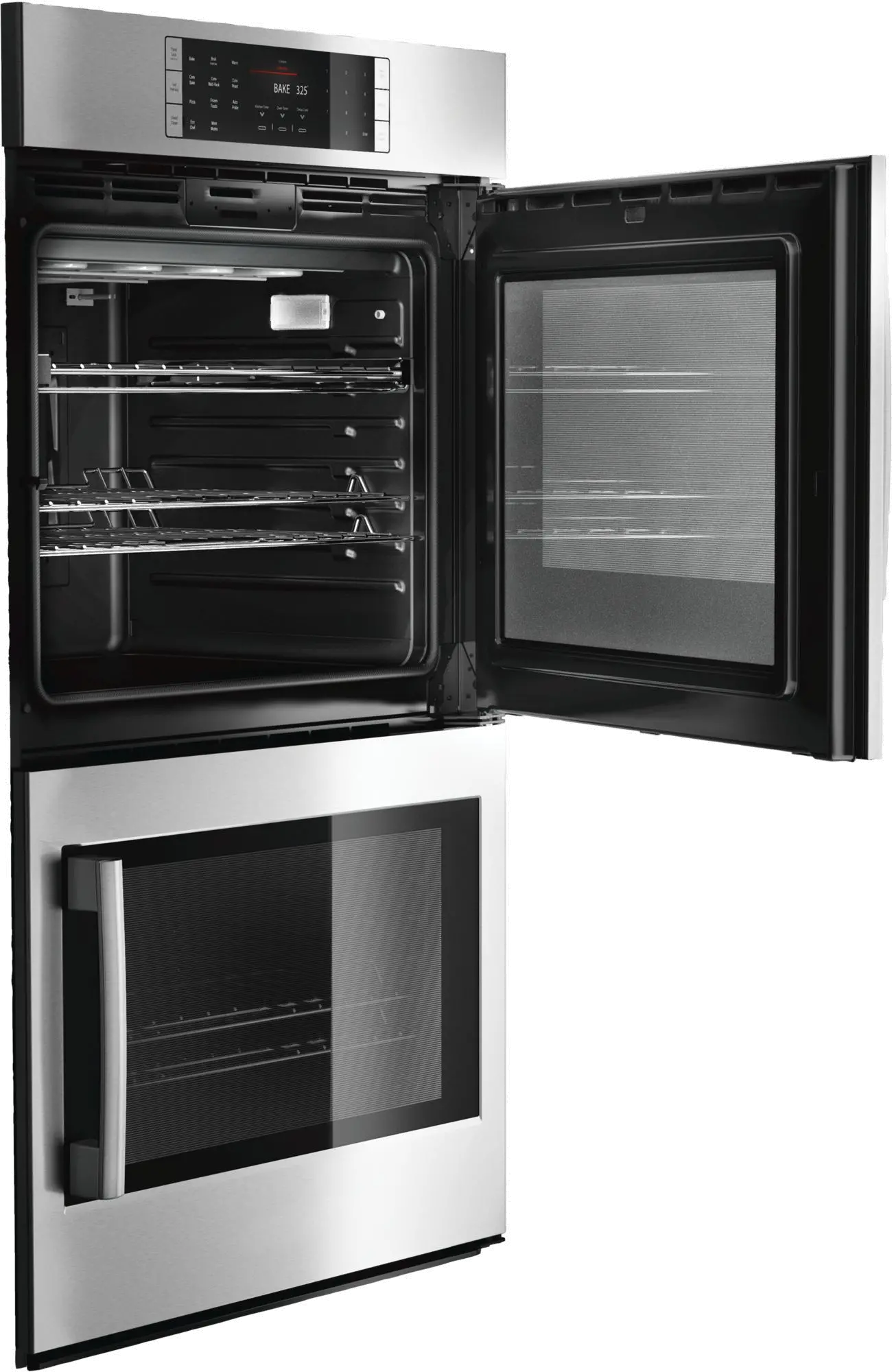 HBLP651RUC Bosch 9.2 cu ft Double Wall Oven - Stainless Steel 30 Inch-1