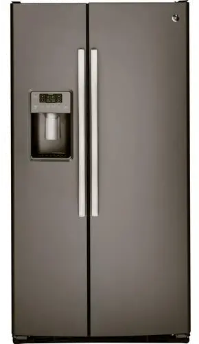 GSS25GMHES GE 25.3 cu ft Side by Side Refrigerator - Slate-1