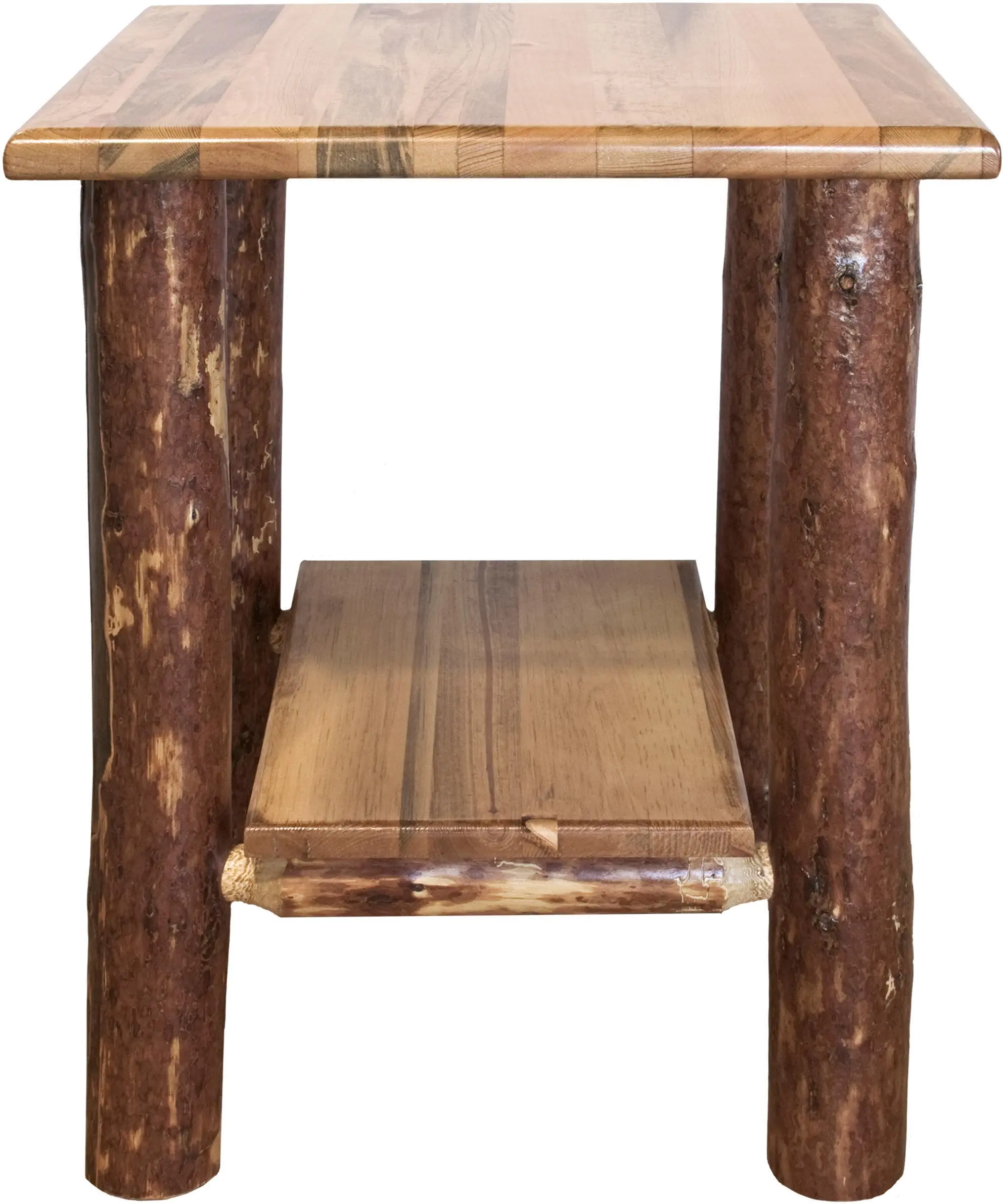 Glacier Country Nightstand with Shelf-1