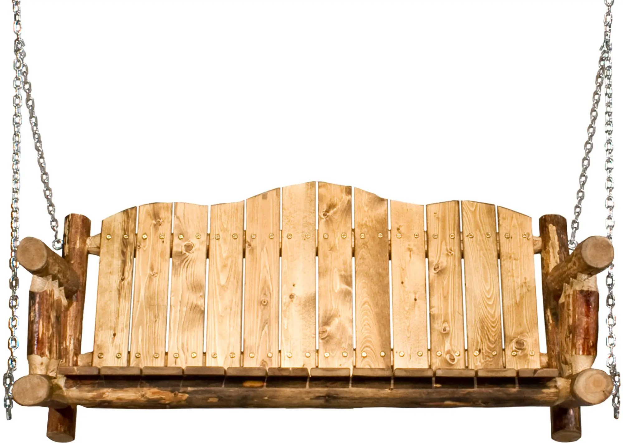 Glacier Country Log Porch Swing-1