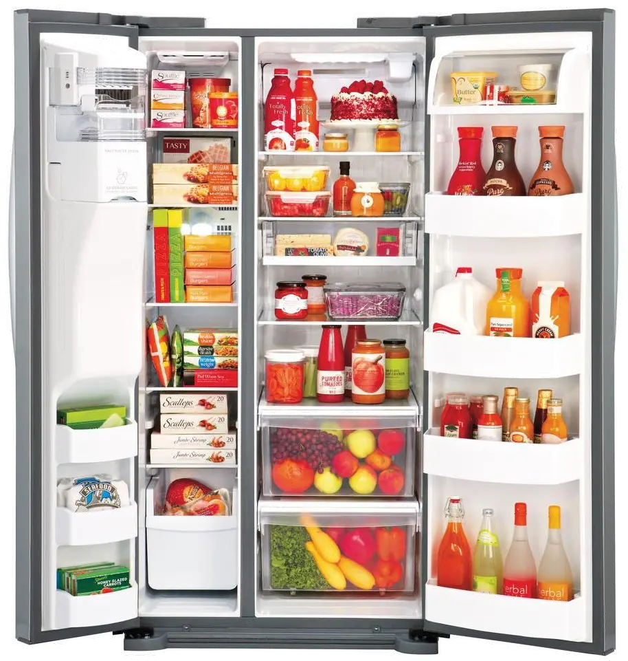 LSXS22423S LG 21.86 cu. ft. Side by Side Refrigerator - 33 Inch Stainless Steel-1