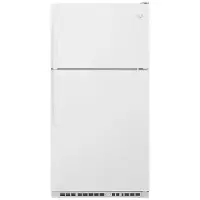WRT311FZDW Whirlpool 20 Cu. Ft. Top Freezer Refrigerator – 33  Wide White