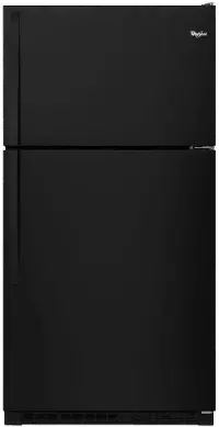 WRT311FZDB Whirlpool 20 cu ft Top Freezer Refrigerator - 33 W Black