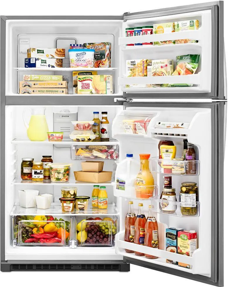 WRT311FZDM Whirlpool 20 cu ft Top Freezer Refrigerator - 33 W Stainless Steel-3