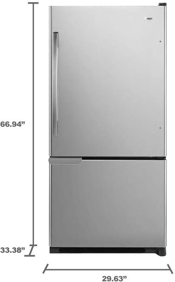 ABB1921BRM Amana 18.7 cu. ft. Bottom Freezer Refrigerator - 30 Inch Stainless Steel-3