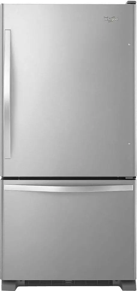 WRB322DMBM Whirlpool 22 cu ft Bottom Freezer Refrigerator - 33 W Stainless Steel-2