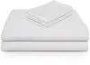 White Rayon from Bamboo Twin Sheet Set
