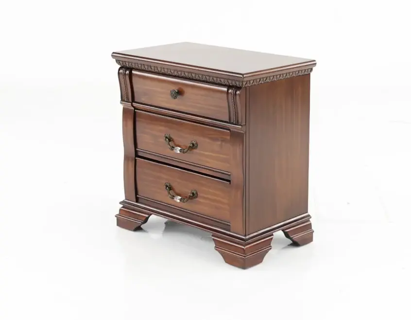 Isabella Dark Cherry Nightstand-4