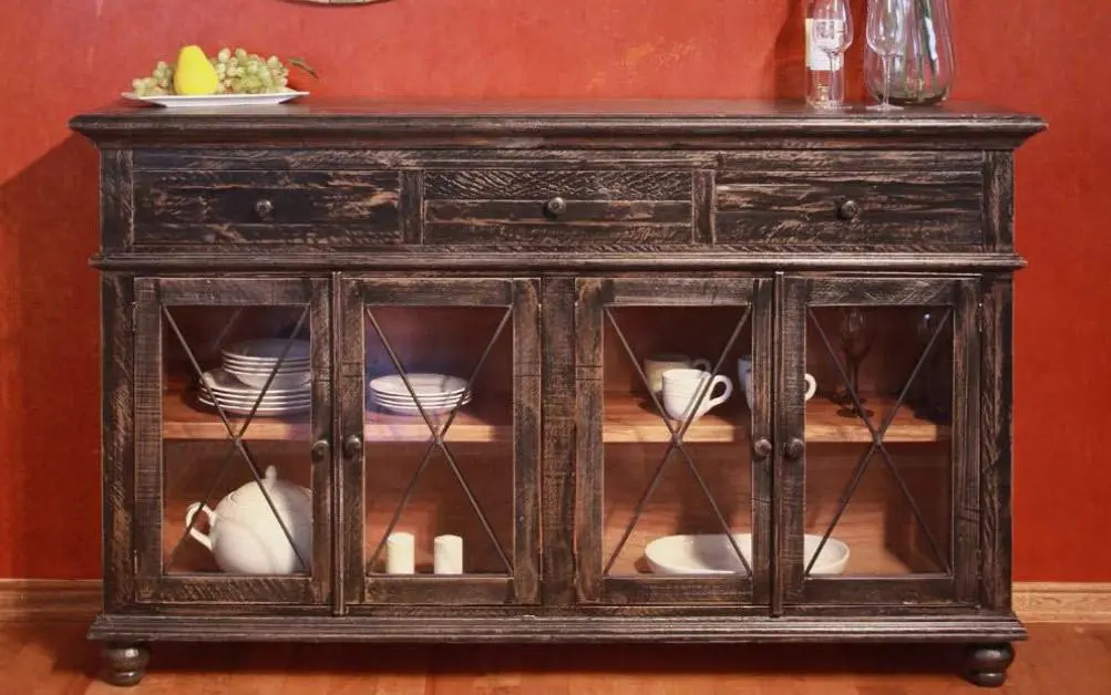 Vintage Brown Dining Room Sideboard-2