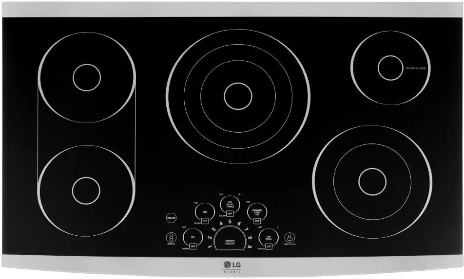 LSCE365ST LG Sudio 36 Inch Smoothtop Electric Cooktop - Stainless Steel-2