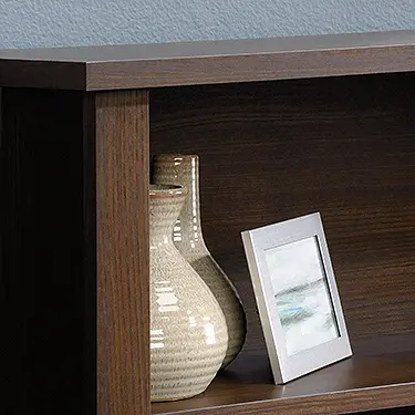 Rum Walnut Bookcase Full-Queen Headboard - County Line-2