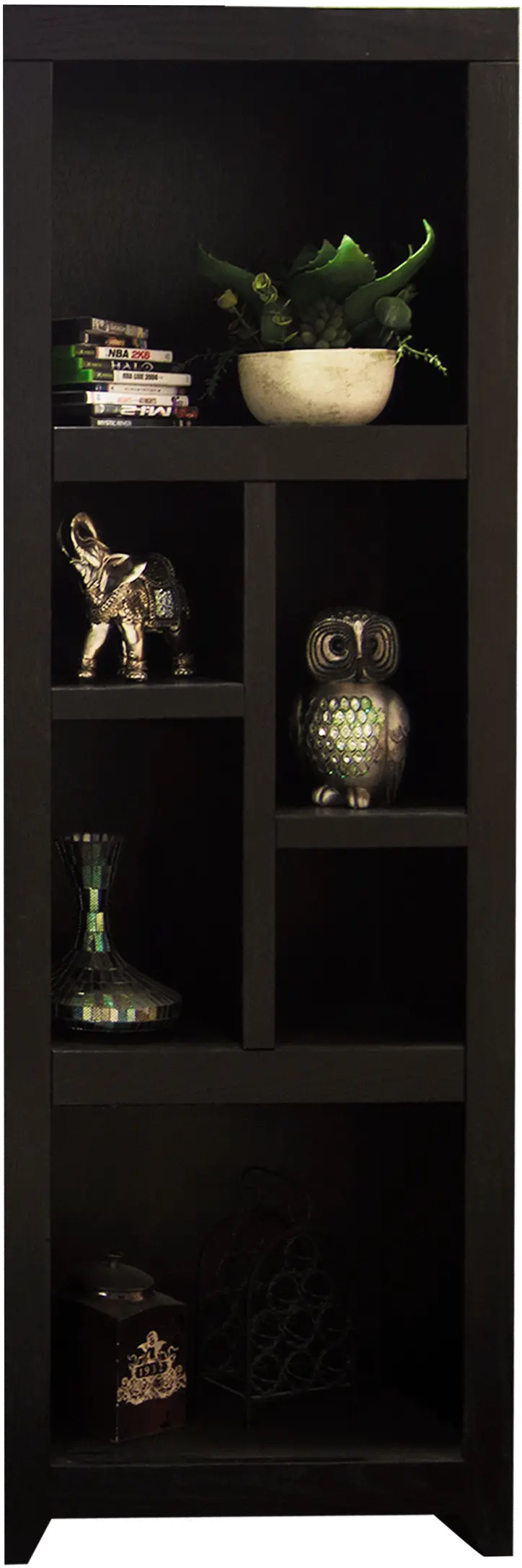 Skyline Mocha Bookcase-1